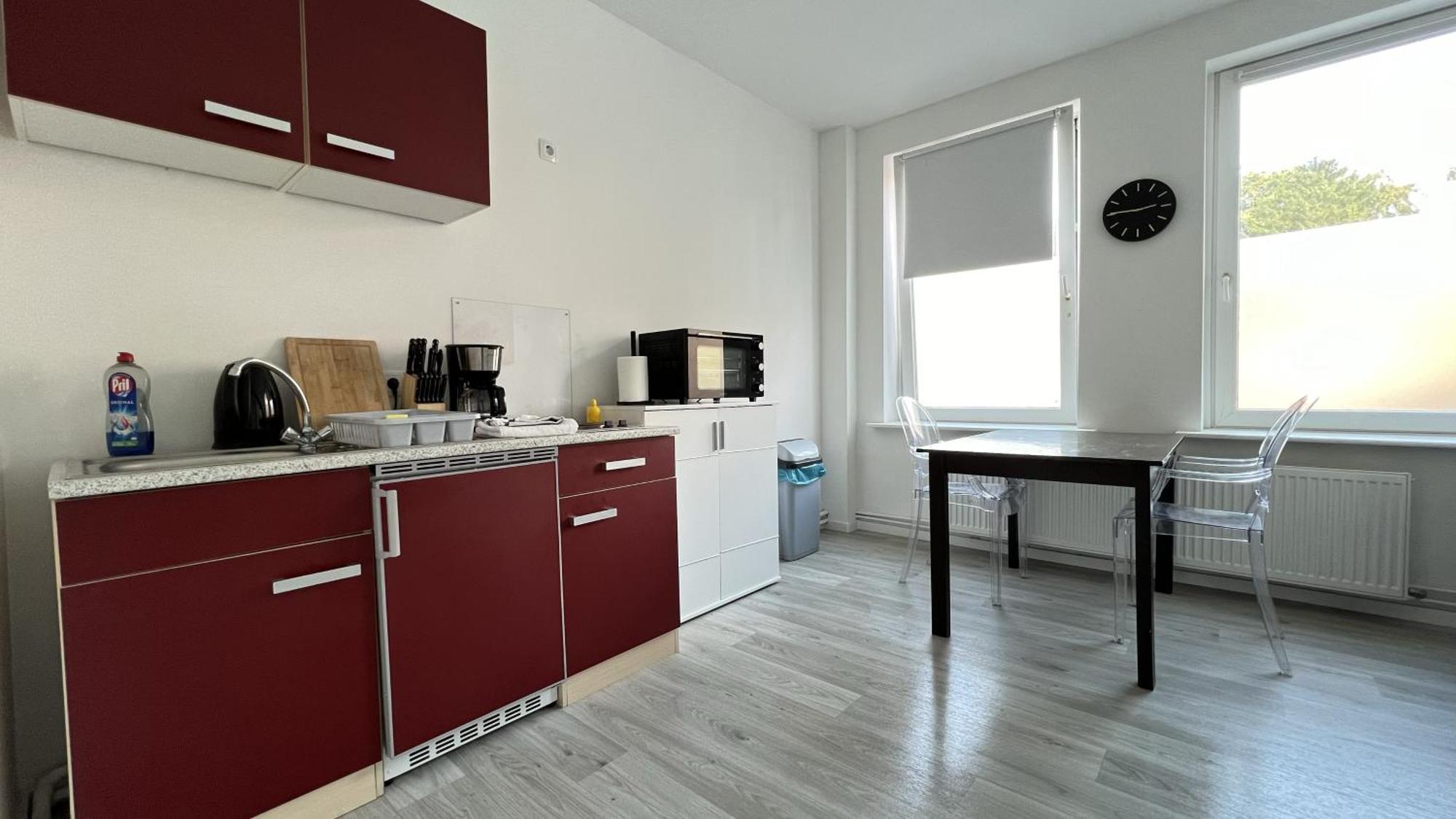 Studio-Apartments Fuer Monteure & Businessgaeste Zentral In 新明斯特 外观 照片